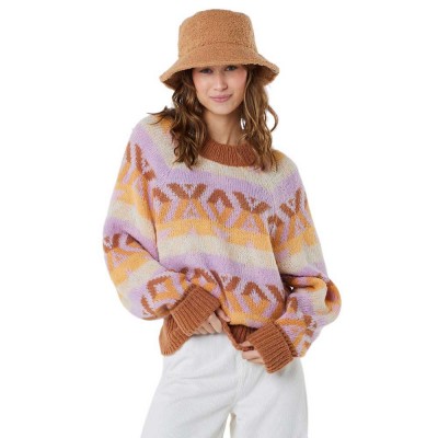 блуза,дамски,пуловери,дамски,плетени,дрехи,rip,curl,zenica,crew,neck,sweater,orange
