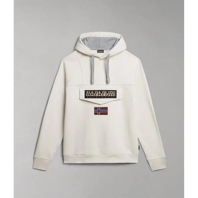 суичър,мъжки,пуловери,napapijri,burgee,winter,2,hoodie,white,whisper,(beige)