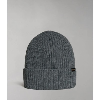 шапка,всички,шапки,napapijri,foli,3,beanie,grey,(dark,grey,mel)