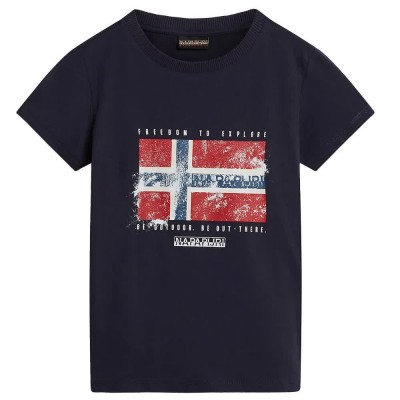 тениска,детски,тениски,napapijri,s,brunt,short,sleeve,t,shirt,blue,marine,(blue)