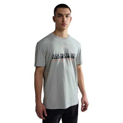 тениска,мъжки,тениски,napapijri,s,iceberg,short,sleeve,t,shirt,gray,ghost,(grey)