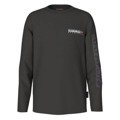 тениска,детски,тениски,napapijri,s,neutrinos,long,sleeve,t,shirt,black,(black,041)