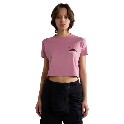 тениска,дамски,тениски,napapijri,s,rope,crop,1,short,sleeve,t,shirt,pink,foxglo,p87,(pink)