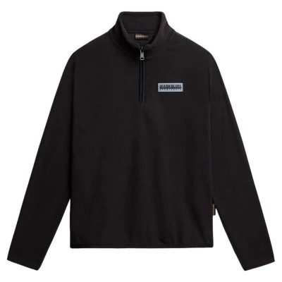 блуза,дамски,блузи,napapijri,t,iaato,half,zip,sweatshirt,black,(black,041)