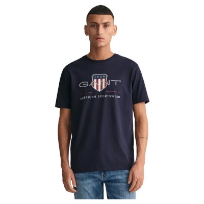 тениска,мъжки,тениски,gant,archive,shield,regular,fit,short,sleeve,t,shirt,blue