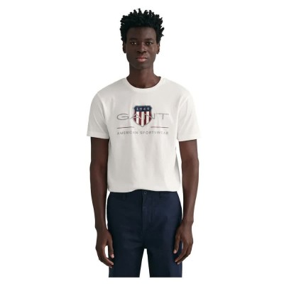 тениска,мъжки,тениски,gant,archive,shield,regular,fit,short,sleeve,t,shirt,white
