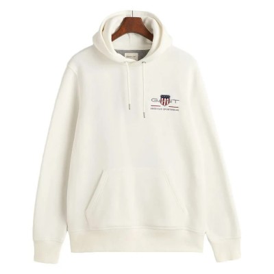 суичър,мъжки,пуловери,gant,medium,archive,shield,regular,fit,hoodie,beige,(eggshell)