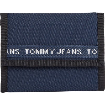 портфейли,и,портмонета,tommy,jeans,essential,nylon,trifold,wallet,blue