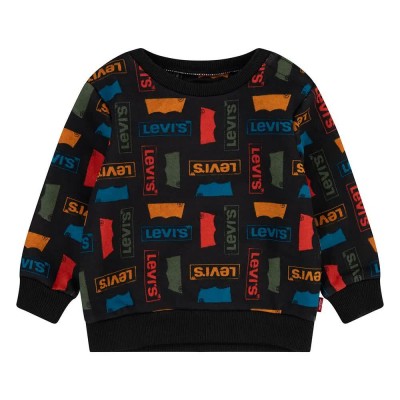 блуза,детски,блузи,levi´s,®,all,over,print,sweatshirt,black,(meteorite)