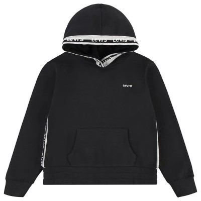 суичър,детски,блузи,levi´s,®,meet,and,greet,taping,hoodie,caviar,(black)