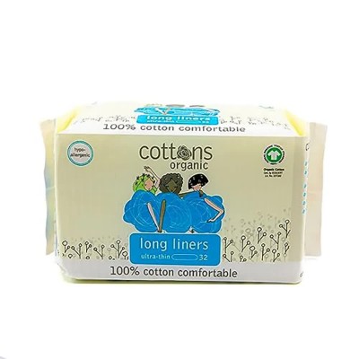 хигиена,тяло,cottons,extra,long,panty,liner,cotton,multicolor,(multicolor)