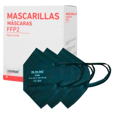 други,аксесоари,dderma,black,ffp2,s,sanity,face,mask,3,units,black,(black)