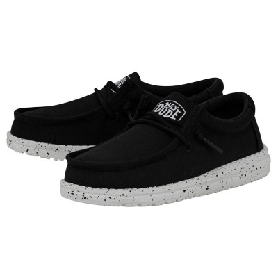 юношески,обувки,детски,обувки,hey,dude,wally,slub,canvas,youth,shoes,black