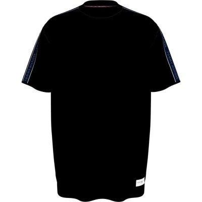 тениска,мъжки,пижами,tommy,hilfiger,established,short,sleeve,pyjama,t,shirt,black