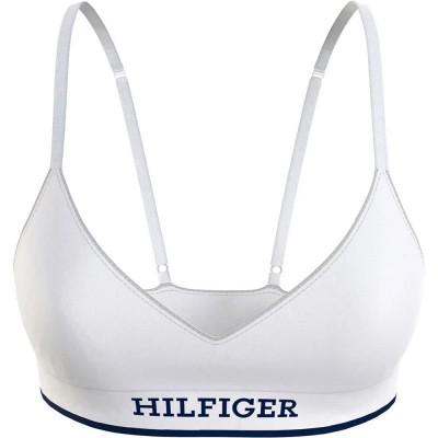 дамско,бельо,дамски,бикини,и,танкини,tommy,hilfiger,monotype,seamless,triangle,bra,white,(white)