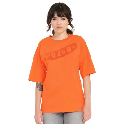 тениска,дамски,тениски,volcom,pistol,short,sleeve,t,shirt,orange,(carrot)