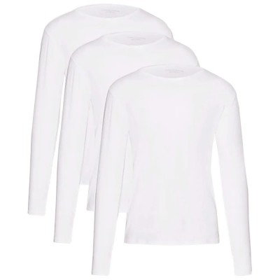мъжко,бельо,tommy,hilfiger,premium,essentials,long,sleeve,base,layer,3,units,white,white,white,(white)