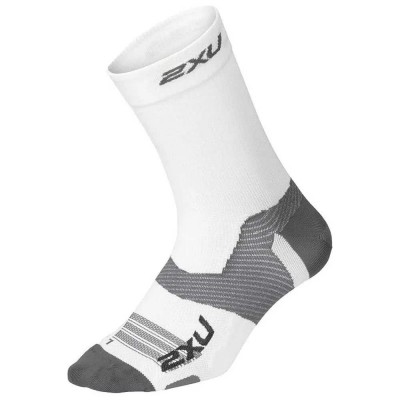 чорапи,мъжки,чорапи,2xu,vectr,light,cushion,crew,socks,white,grey,(white)