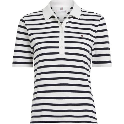 дамски,блузи,с,яка,tommy,hilfiger,1985,slim,fit,short,sleeve,polo,breton,ecru,desert,sky,(multicolor)