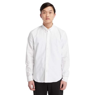риза,с,дълъг,ръкав,мъжки,ризи,timberland,oxford,slim,long,sleeve,shirt,white