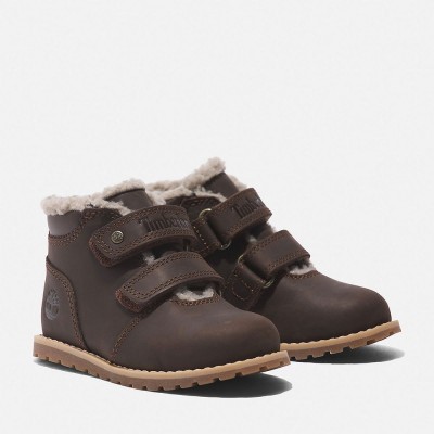 обувки,детски,боти,timberland,pokey,pine,warm,lined,h&l,toddler,boots,brown