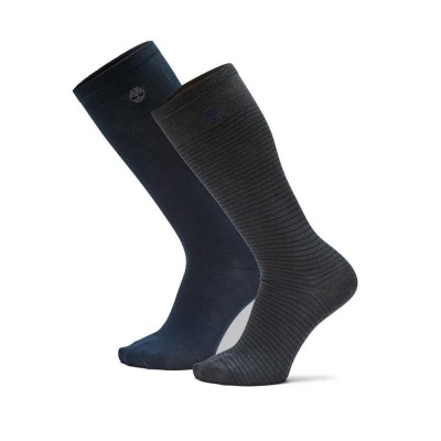 чорапи,мъжки,чорапи,timberland,mini,stripe,over,the,calf,crew,long,socks,2,pairs,grey,(dark,grey,heather)