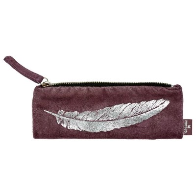 канцеларски,принадлежности,moses,velvet,pen,pencil,case,brown,(multicolor)