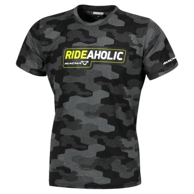 тениска,мъжки,тениски,дамски,тениски,macna,dazzle,rideaholic,short,sleeve,t,shirt,grey,(black,grey,fluo,yellow)
