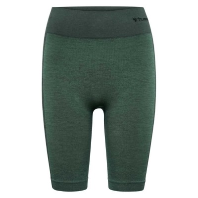 клин,дамски,клинове,дамски,чорапогащи,и,клинове,hummel,cleaa,seamless,short,leggings,green,(climbing,ivy,beetle,melange)