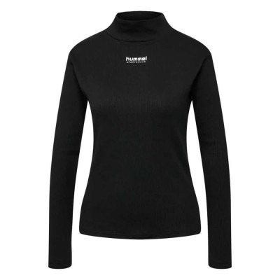 тениска,дамски,тениски,hummel,lgc,gisa,long,sleeve,high,neck,t,shirt,black