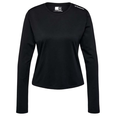 тениска,дамски,тениски,hummel,mt,aura,mesh,long,sleeve,t,shirt,black,(black)