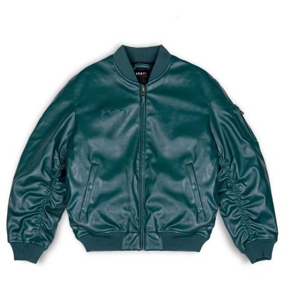 яке,мъжки,якета,grimey,iam,pu,leather,bomber,jacket,green