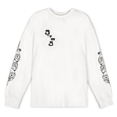 тениска,мъжки,тениски,grimey,lust,mantra,long,sleeve,t,shirt,white
