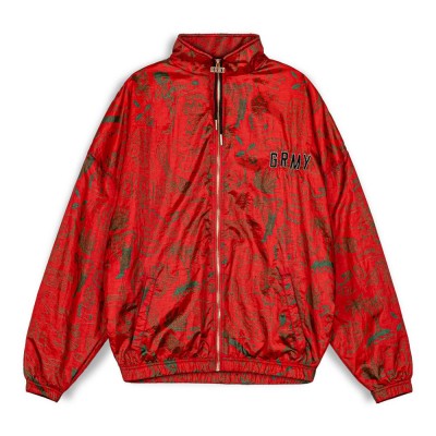 блуза,дамски,блузи,grimey,the,toughest,satin,full,zip,sweatshirt,red