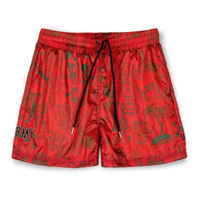 къси,панталони,мъжки,панталони,дамски,панталони,grimey,the,toughest,satin,shorts,red,(red)