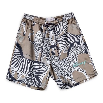 къси,панталони,дамски,панталони,grimey,animal,satin,shorts,multicolor