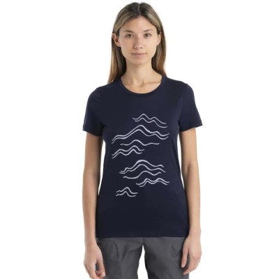тениска,дамски,тениски,icebreaker,150,tech,lite,ii,mountain,stro,merino,short,sleeve,t,shirt,blue,(midnight,navy)