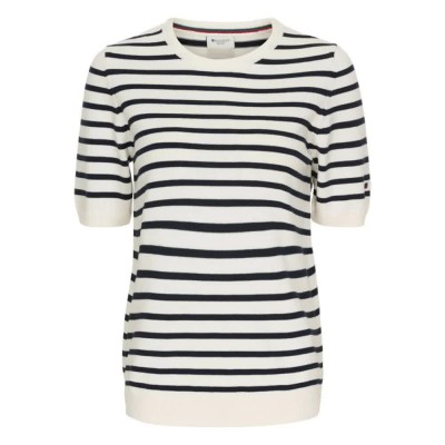 тениска,дамски,тениски,redgreen,aimee,short,sleeve,t,shirt,off,white,stripe,(beige)