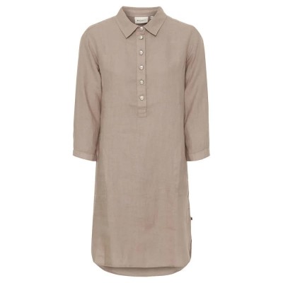 риза,с,дълъг,ръкав,дамски,поли,и,рокли,redgreen,dina,shirt,long,sleeve,midi,dress,beige,(mid,sand)