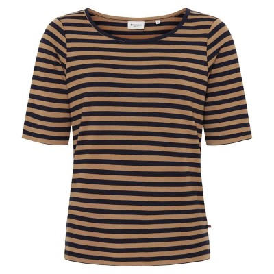 тениска,дамски,тениски,redgreen,hedy,short,sleeve,t,shirt,light,brown,stripe,(brown)