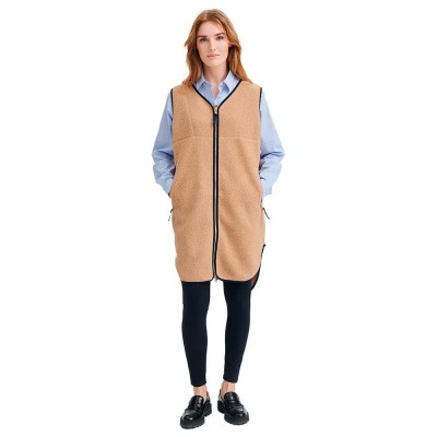 потник,дамски,потници,redgreen,pile,fleece,long,vest,beige,(dark,sand)