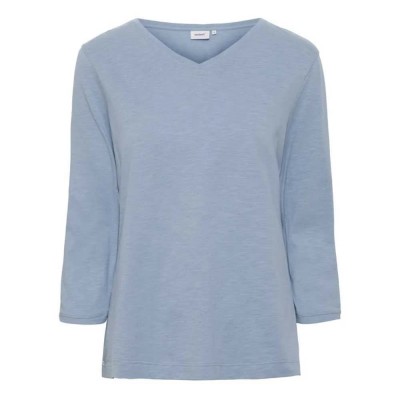 тениска,дамски,тениски,sea,ranch,kaya,3,4,sleeve,v,neck,t,shirt,mid,blue,(blue)