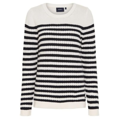 блуза,дамски,пуловери,дамски,плетени,дрехи,sea,ranch,signe,sweater,pearl,sr,navy,(white)