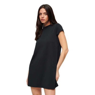 рокля,дамски,поли,и,рокли,superdry,a,line,short,sleeve,short,dress,black