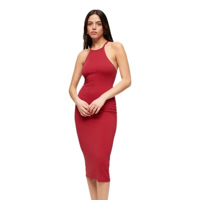 рокля,дамски,поли,и,рокли,superdry,back,jersey,sleeveless,midi,dress,red