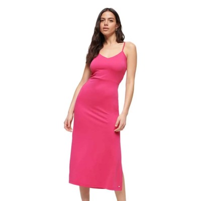 рокля,дамски,поли,и,рокли,superdry,studios,jersey,open,back,sleeveless,long,dress,highland,berry,(pink)