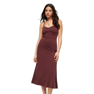 рокля,дамски,поли,и,рокли,superdry,studios,jersey,open,back,sleeveless,long,dress,port,brown,(brown)