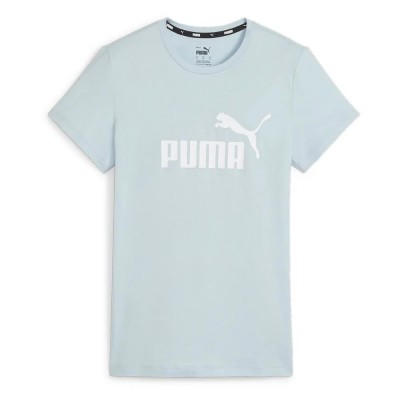 тениска,дамски,тениски,puma,ess,logo,short,sleeve,t,shirt,blue,(turquoise,surf)