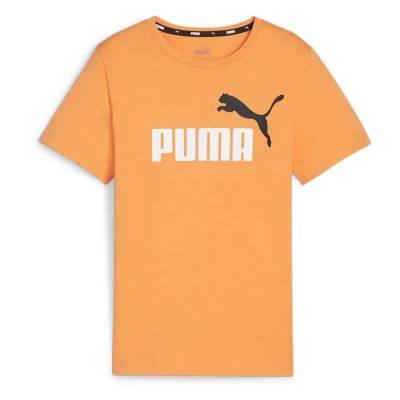 тениска,детски,тениски,puma,ess+,2,col,logo,short,sleeve,t,shirt,clementine,(orange)