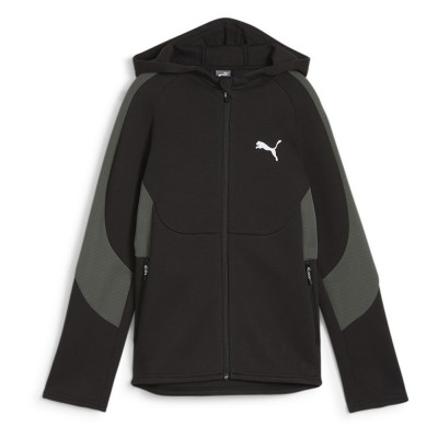 блуза,детски,блузи,puma,evostripe,dk,full,zip,sweatshirt,black